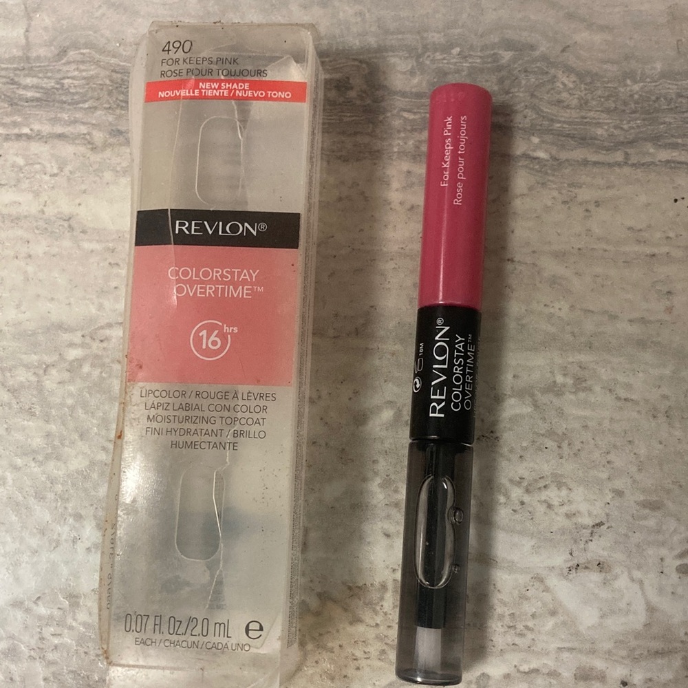 Revlon longwear lipcolor+clear shine topcoat